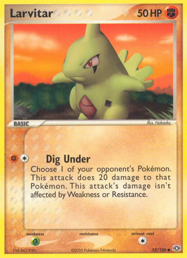 52-RH Larvitar – Emerald