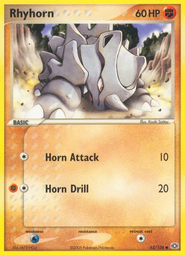 62-RH Rhyhorn – Emerald