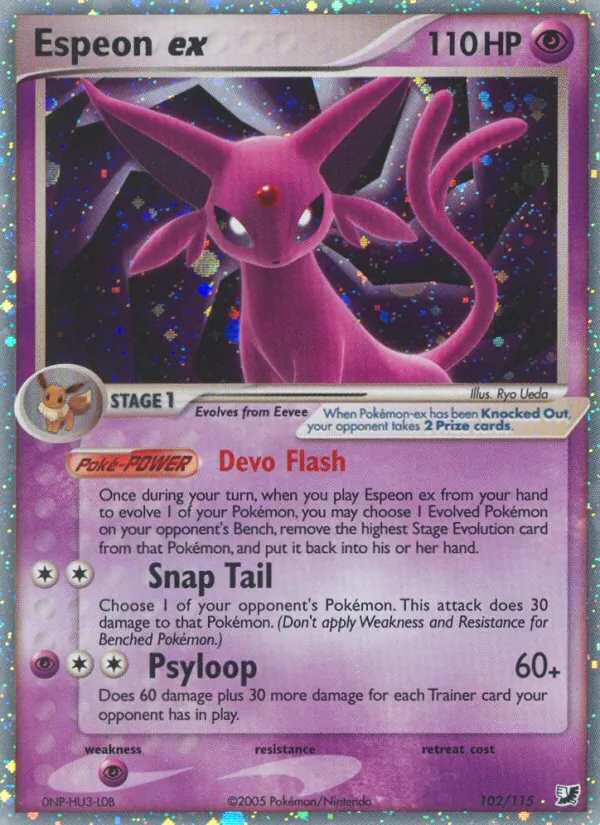 102 Espeon ex – Unseen Forces