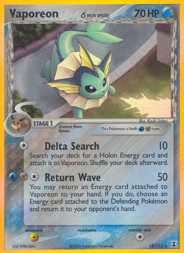 18 Vaporeon δ – Delta Species