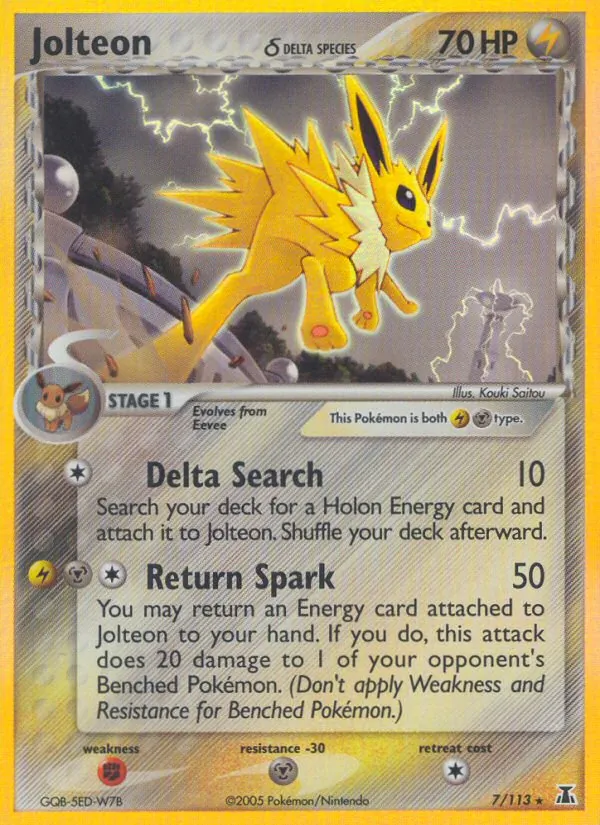7-RH Jolteon δ – Delta Species