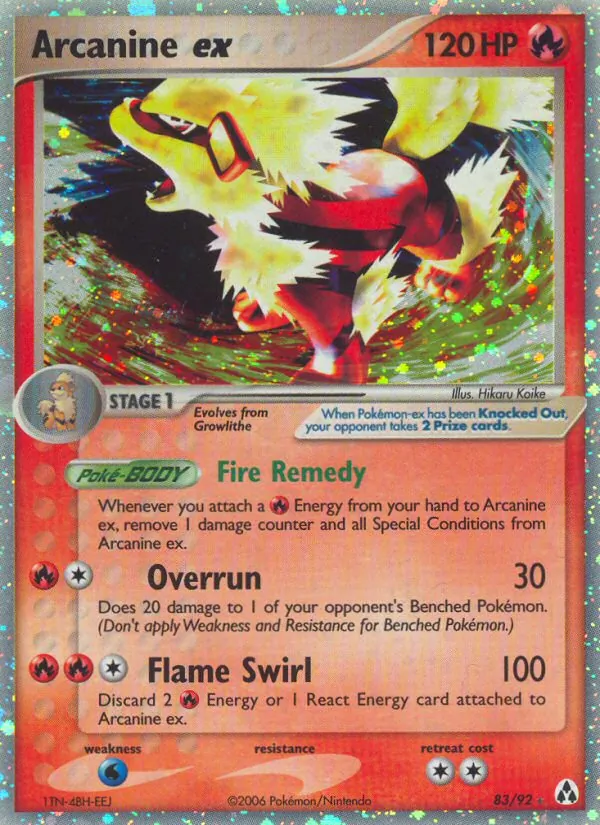 83 Arcanine ex – Legend Maker