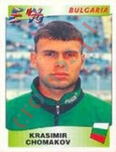 142 Krasimir Chomakov – UEFA Euro England 1996 Panini