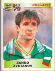 143 Zanko Zvetanov – UEFA Euro England 1996 Panini
