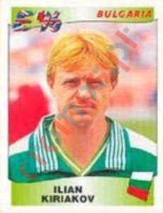 144 Ilian Kiriakov – UEFA Euro England 1996 Panini