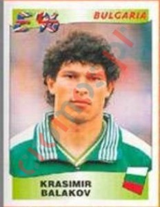 147 Krasimir Balakov – UEFA Euro England 1996 Panini