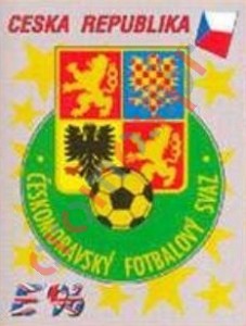 215 Ceska Republika badge – UEFA Euro England 1996 Panini