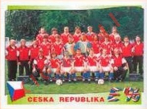 216 Ceska Republika team – UEFA Euro England 1996 Panini