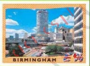 21 Birmingham – UEFA Euro England 1996 Panini