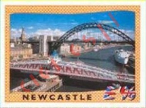 25 Newcastle – UEFA Euro England 1996 Panini