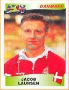 282 Jacob Laursen – UEFA Euro England 1996 Panini