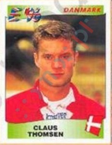 289 Claus Thomsen – UEFA Euro England 1996 Panini
