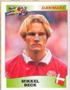 290 Mikkel Beck – UEFA Euro England 1996 Panini