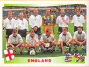 36 England team – UEFA Euro England 1996 Panini
