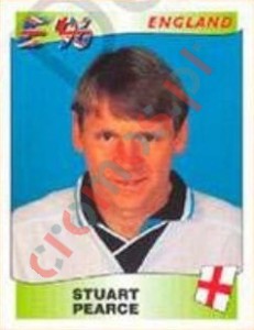 41 Stuart Pearce – UEFA Euro England 1996 Panini