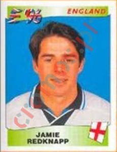 43 Jamie Redknapp – UEFA Euro England 1996 Panini