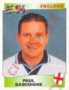 45 Paul Gascoigne – UEFA Euro England 1996 Panini