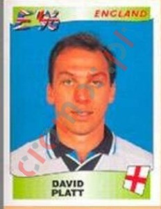 47 David Platt – UEFA Euro England 1996 Panini