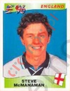 48 Steve McManaman – UEFA Euro England 1996 Panini