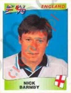 49 Nick Barmby – UEFA Euro England 1996 Panini
