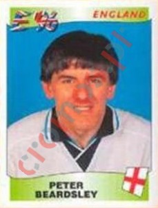 50 Peter Beardsley – UEFA Euro England 1996 Panini