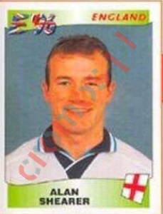 51 Alan Shearer – UEFA Euro England 1996 Panini