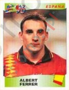 119 Albert Ferrer – UEFA Euro England 1996 Panini