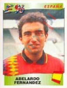 120 Abelardo Fernandez – UEFA Euro England 1996 Panini