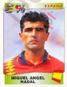 121 Miguel Angel Nadal – UEFA Euro England 1996 Panini