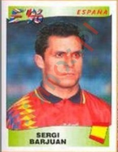 123 Sergi Barjuan – UEFA Euro England 1996 Panini