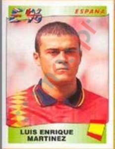 127 Luis Enrique Martinez – UEFA Euro England 1996 Panini