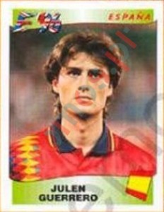 128 Julen Guerrero – UEFA Euro England 1996 Panini