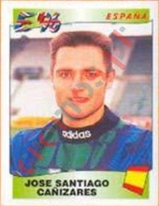 134 Jose Santiago Cañizares – UEFA Euro England 1996 Panini