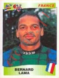 177 Bernard Lama – UEFA Euro England 1996 Panini