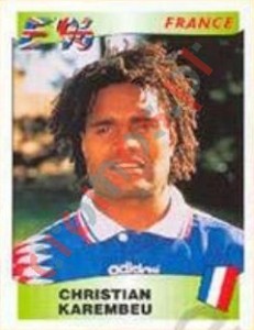 185 Christian Karembeu – UEFA Euro England 1996 Panini