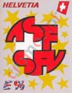 55 Helvetia badge – UEFA Euro England 1996 Panini