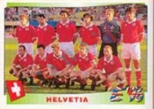 56 Helvetia team – UEFA Euro England 1996 Panini