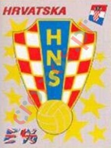 335 Hrvatska badge – UEFA Euro England 1996 Panini