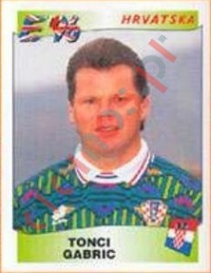 354 Tonci Gabric – UEFA Euro England 1996 Panini