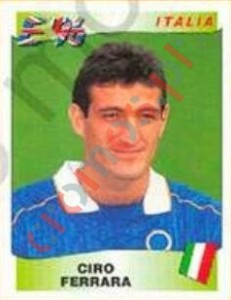 239 Ciro Ferrara – UEFA Euro England 1996 Panini