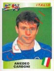 243 Amedeo Carboni – UEFA Euro England 1996 Panini
