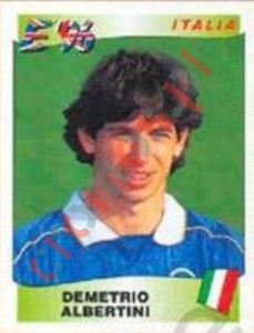 245 Demetrio Albertini – UEFA Euro England 1996 Panini