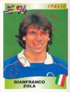 250 Gianfranco Zola – UEFA Euro England 1996 Panini