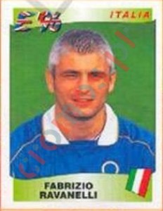 252 Fabrizio Ravanelli – UEFA Euro England 1996 Panini