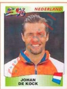 82 Johan de Kock – UEFA Euro England 1996 Panini