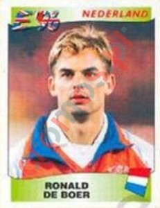 85 Ronald de Boer – UEFA Euro England 1996 Panini