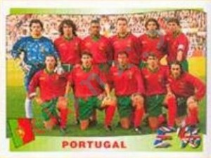 296 Portugal team – UEFA Euro England 1996 Panini