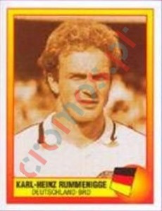 11 1980 - Karl-Heinz Rummenigge – UEFA Euro England 1996 Panini