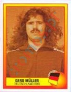 7 1972 - Gerd Müller – UEFA Euro England 1996 Panini