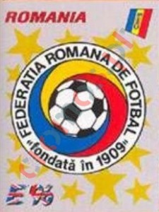 155 Romania badge – UEFA Euro England 1996 Panini